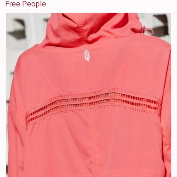 NWT Free People Jacket Run Wild Hooded Jacket Pink Size XS Full Zip Athleisure - Picture 5 of 9
